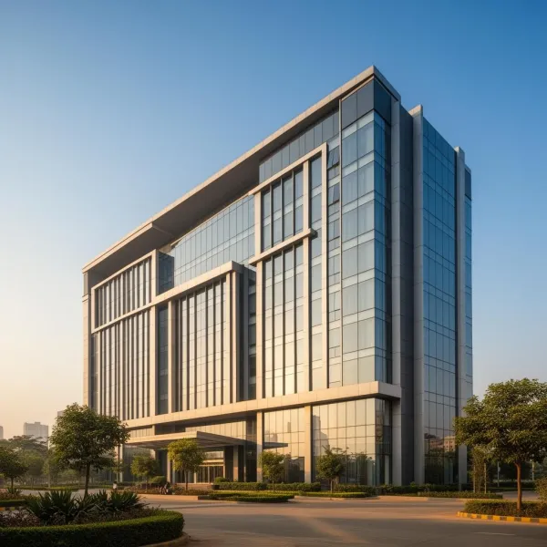 Modern commercial building in Gurgaon